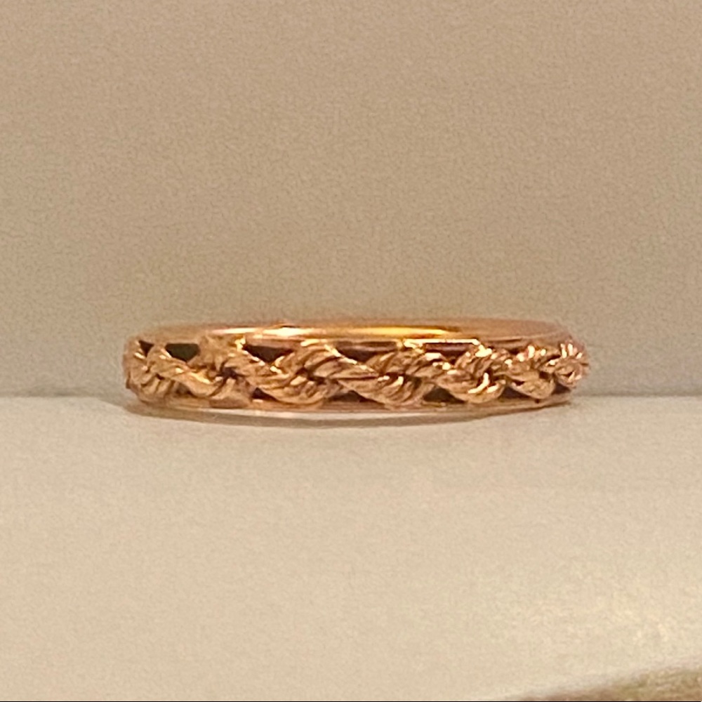 14k Solid Rose Gold Ring